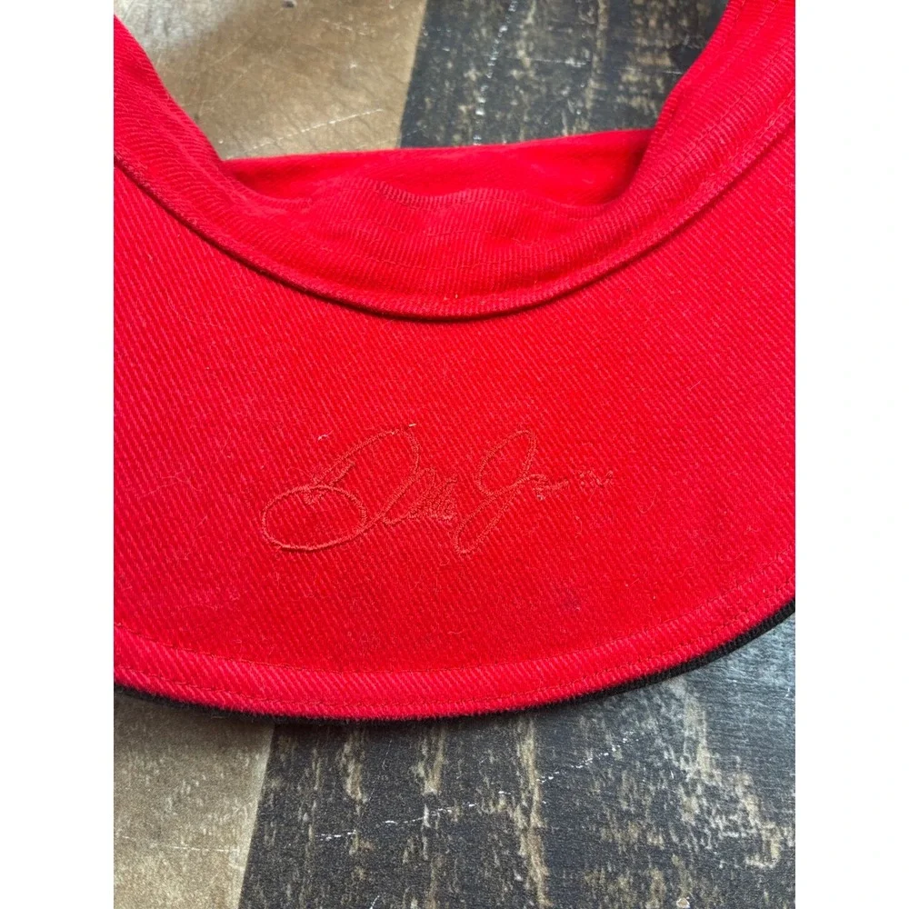 Chase Authentics Dale Earnhardt Jr #8 Visor Youth Red Good NASCAR Racing Hat